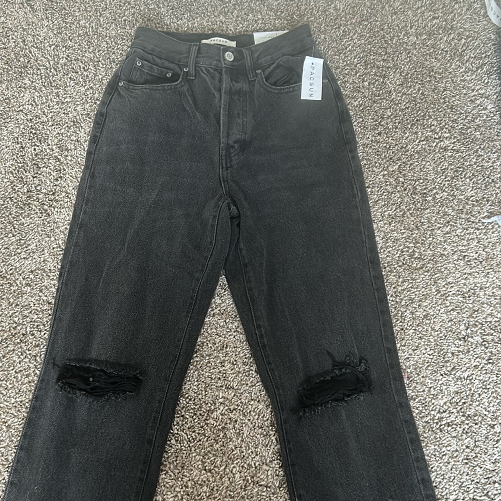 pacsun dad jeans, black jeans, size 23, new with tags